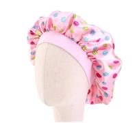 UKCOCO 4pièces Bonnet De Nuit Garçon Fille Élastique Lot De Protection Cheveux Pyjama Maison Voyage Rose Blanc Beige Bleu