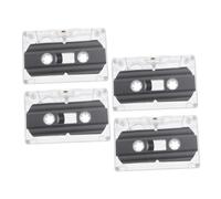 UKCOCO 4pièces Cassettes Audio Vides Cassette Créative pour Décoration pour Fêtes Et Célébrations Présent Vintage avec Étui Protecteur