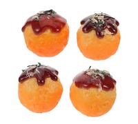 UKCOCO 4pièces De Simulation Faux Modèles De Collations Accessoires De Nourriture pour Jeu Affichage De Cuisine Jouets Éducatifs