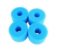 UKCOCO 4pièces Éponge Filtrante Bleu Cylindrique Réutilisable pour Filtration Piscine Spa Et Lavable Améliore Circulation De Eau Et Filtration Biologique