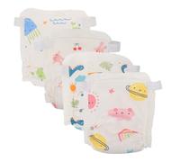 UKCOCO 4pièces Lot de Culottes Apprentissage pour Tout-petits Absorbantes et Lavables avec Imprimés Arc-ciel Lapins et Dinosaures pour Bébés Garçons et Filles