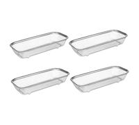 UKCOCO 4pièces Lot De Paniers De Rangement Pourve-vaisselle Support Pour Cuisson Acier Inoxydable Pour Organisation Et Séchage