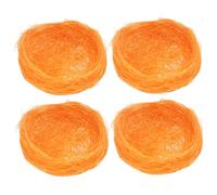 UKCOCO 4pièces Nids Oiseaux Artificiels pour Oiseaux Nids De Poules Décoratif Imitation Élevage pour Pigeon Perruche
