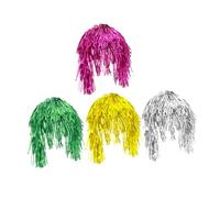 UKCOCO 4pièces Perruque Bouclée Pour Accessoires De Cheveux Formels Perruques Extravagantes Pour Hommes De Clown Pour Occasions Spéciales