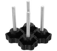 UKCOCO 4Pièces Poignée Ajustable Plastique pour Machine Bouton de Serrage Hexagonal Remplacement Fixation Rapide et pour Équipements Divers