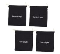 UKCOCO 4pièces Sac pour Sèche-Cheveux Lot Cordon pour Sèche-Cheveux Hôtel Supports Anti-Rayures Pliables