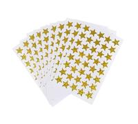 UKCOCO 5 Autocollants Récompense Dorées Autocollants Muraux Décoratifs Brillants Gommettes Auto Adhésives pour École et Cahiers