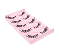 UKCOCO 5 Faux Cils Fausse de Cils Artificiels Longs pour Maquillage pour Occasions Spéciales et