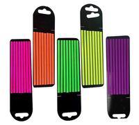 UKCOCO 5 feuilles Cartes de Bandes Transparentes Adhésives pour Lecture Accessoire de Onglets Index Fluorescents Réutilisables pour École et Bureau