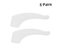 UKCOCO 5 paires Embouts Silicone Antidérapants pour Branches de Lunettes Confortables et Durables Adaptées Aux Lunettes de Soleil Vue Large Blanche