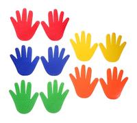UKCOCO 5 Paires Massage Tactile de Mains et de Pieds Sol en carrelage sensoriel Mur sensoriel de Paillettes Salle sensorielle incontournable marqueur de Tapis Taches Poly PVC