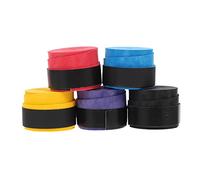 UKCOCO 5 pièces Bandes Antidérapantes pour de Tennis et Badminton Adhésif Sportif Absorbant la Transpiration Grip Durable Bleu Noir Rouge et Jaune