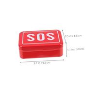UKCOCO 5 Pièces Boîte Métallique de Survie Mini Boîte Portable avec Couvercle à Charnière Organisateur Compact pour Médicaments et Accessoires Urgence Plein Air Randonnée et Camping