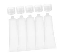 UKCOCO 5 pièces Bouteilles de Voyage Rechargeables Lot de Flacons pour Shampooing Lotion Gel et Crème pour Vos Déplacements et Activités Extérieures