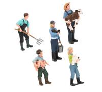 UKCOCO 5 pièces Figurines Miniatures Modèles Agricoles et Réalistes Accessoires Décoratifs pour Jardin Jeu Éducatif et Décoration Maison