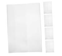 UKCOCO 5 pièces Film Couvre Transparent Protège Cahier Étanche Plastique PP Couverture Scolaire Claire pour Cahiers et Exercices