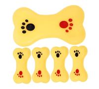 UKCOCO 5 pièces Jouets Os Sonores Souple pour Animaux et Garçon Fille à Mâcher Flexible et Sécurisé Jeu de Bain Attrayant et Amusant pour Bébés
