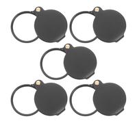 UKCOCO 5 Pièces Lot de Loupes de Poche Pliables pour Garçon Fille Loupe de Lecture Portable avec Étui PU Ergonomique et Sécurisée pour Exploration et Observation Scolaire