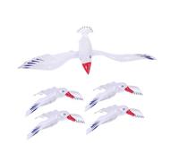 UKCOCO 5 pièces Lot de Mouettes Gonflables Grandes pour Piscine et Plage Décorations Estivales pour Fêtes et Jeux Aquatiques