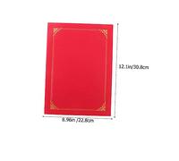 UKCOCO 5 pièces Lot de Porte Certificats Rouge Papier Protection et Pratique pour Diplômes Certificats Invitations et Documents