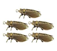 UKCOCO 5 pièces Pendentifs Clé Décoratif avec Cicada Artisanat Unique pour Décoration Intérieure et Accessoires Auto