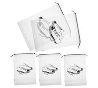 UKCOCO 5 pièces Sac Rangement Chaussures Voyage Lot Cordon Ajustable Portable et Transparent Organisateur pour Armoire et Valise Protection Poussière et Pratique