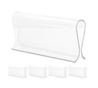 UKCOCO 5 Pièces Transparent Roller Shade Pulls Plastic Window Blind Clips for Smooth Quiet Operation R-Shaped Curtain Accessories for Home and Office