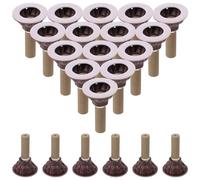 UKCOCO 50 Bâtonnets de Moxa Naturels Épais avec Base, Accessoires de Moxibustion pour Acupuncture et Bien-être, Utilisation Maison et Salon, Douleurs Lombaires et Circulation Énergétique