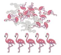 UKCOCO 50 Boutons Décoratifs Garçon et Filles pour Décoration et Couture en Bois Motif Flamant Style Nordique Lot de 50 Pièces
