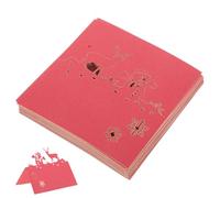 UKCOCO 50 Marque-Places de Noël en Papier Rouge Découpés Motifs Bonhomme de Neige et Renne Chevalets de Table pour Mariage Fête et Réception Personnalisables et Faciles à Écrire