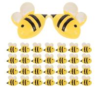 UKCOCO 50 Pcs Mini Abeilles en Résine pour Loisirs Créatifs Décoration Abeille Artisanale Solide pour Nail Art Pendentifs et Scrapbooking Accessoires DIY Polyvalents