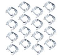 UKCOCO 50 pièces Boucles Métalliques pour Cerclage Attaches de Remplacement Robustes pour Sangles Demballage Légères et Durables pour Sacs et Bagages