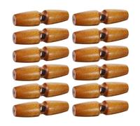 UKCOCO 50 Pièces Boutons en Bois Vintage pour Manteaux, Style Unique, 5,5 | Finition Imitation Corne, Fixation Sûre, Légers et Résistants à L’usure, Lot pour Couture de Vêtements