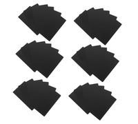 UKCOCO 50 pièces Cartes de Visite Métalliques Noires Mates pour Machine de Marquage Plaques Aluminium Vierges Épaisses Résistantes et Lisses pour Gravure Professionnelle et Transfert