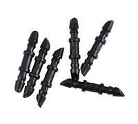 UKCOCO 50 pièces Connecteurs Barbelés Droits pour Tuyaux Raccords de Jardinage et Irrigation Adaptateurs Tubulaires Installation Facile Usage pour Systèmes Darrosage et Plomberie