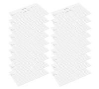 UKCOCO 50 Pièces Fiches de Recette Blanches Double Face pour Mariage | Papier, Grand Espace pour Recettes Détaillées, S’écrit Facilement, Compatible Boîtes Standard