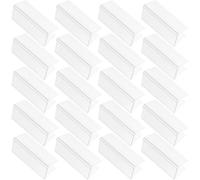 UKCOCO 50 pièces Lot de Porte-étiquettes Plastique Transparent pour Rayonnage Clips Robustesse PVC pour Organisation Boîtes Rangement et Bureau