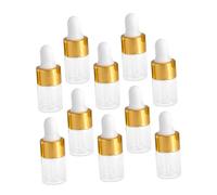 UKCOCO 50 pièces Lot Flacons Verre avec Pipette Compte-gouttes Récipients Cosmétiques Rechargeables pour Huiles Essentielles et Petits Contenants Liquides pour Aromathérapie et DIY