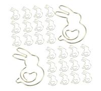 UKCOCO 50 Pièces Lot Trombones Métal Doré Forme Lapin Clips Décoratifs pour Organisation Bureau Carnet Scrapbooking Cadeaux Pratiques pour Étudiants et Enseignants