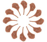 UKCOCO 50 Pièces Miniature Realistic Fake Meat Block Detailed Artificial Beef Steak Model for Photography Kitchen Decoration Market Display and DIY Craft