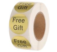 UKCOCO 500 Autocollants Ronds Adhésifs de Remerciement Client, Rouleau H-29, Étiquettes Autocollantes pour Emballage Présent, Utilisation Commerciale et Supermarché, Matériau Robuste,