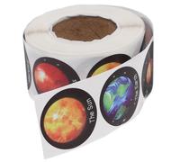 UKCOCO 500 pièces Autocollants Ronds Pouce Étiquettes Adhesives Sans Résidu Stickers Astronautes Incitatifs pour Enseignants et Garçon Fille Fournitures Scolaires Polyvalentes pour