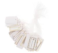 UKCOCO 500 pièces Étiquettes de Prix avec Ficelle pour Bijoux et Vêtements Étiquettes Inscriptibles pour de Stock Pratiques et Résistantes pour Petits Commerces