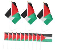 UKCOCO 50Pièces Drapeaux Palestiniens à Agiter pour Événements Sportifs Festivals Célébrations et Politique