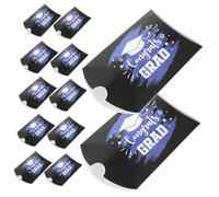 UKCOCO 50pièces Lot De Boîtes à Bonbons Forme Oreiller Pour Fête Remise Diplôme Boîte Packaging Cadeau Contenant Bonbons Étui Biscuits Porte Fête