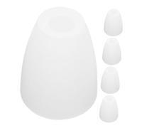 UKCOCO 5pcs Abat-jour en Plastique Plat Blanc Suspendre, Facile à Démonter Transmission Lumineuse, pour Décoration de Maison