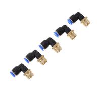 UKCOCO 5Pièces Raccords de Tuyau Air Plastique de Raccord à Sertir Droit pour Tuyaux de Accessoire Réparateur de Tuyaux Pneumatiques
