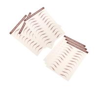 UKCOCO 6 feuilles Autocollants Sourcils Temporaires Imperméables Transferts Adhésifs Décollables pour Modeler Sourcils Marron Auto-adhésifs pour Femmes Maquillage Facile et Rapide