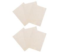 UKCOCO 6 Feuilles de Tissu Chamois pour Modelage D'argile, Prédécoupé 15x20 Cm, Doux et Absorbant, Outil de Poterie pour Lissage et Finition, Accessoire Lavable pour Artisanat Céramique