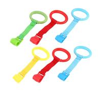 UKCOCO 6 Pièces Anneaux Assistance Marche pour Garçon Fille Colorés Outils de Soutien pour Apprentissage Marche Anneaux Suspendus pour Lit et Parc Aide à Éveil des Garçon Fille